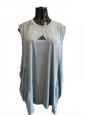 Adidas Sleeveless Athletic Shirt size L Light Blue